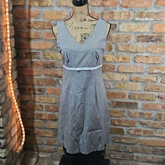 Tyler Boe Black & White Gingham A Line dress size 6 - Picture 1 of 11